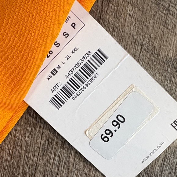 Zara Vibrant Orange Midi Dress - Picture 2 of 3